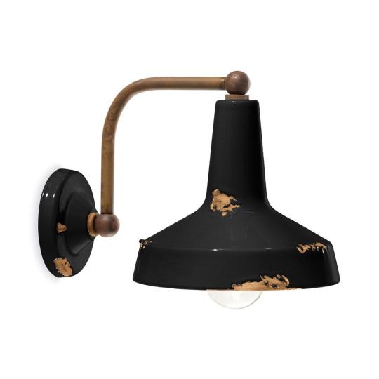 rusztikus keramia vintage rez fekete fali lampa furdoszoba tukor eloszoba nappali regies antikolt rozsdas ferroluce retro lameridiana lakberendezes falikar vilagitas.jpg